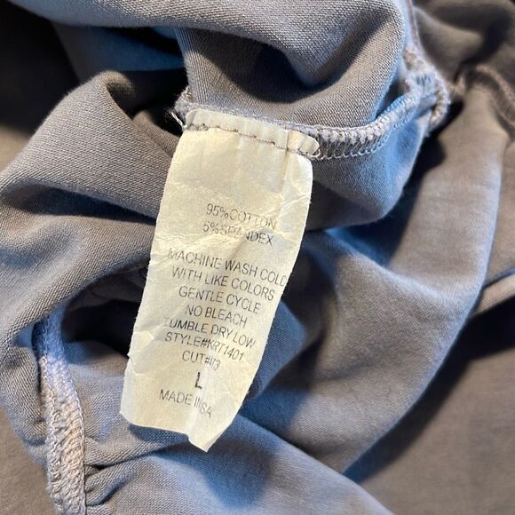 Jade By Jane Womens Tie Dye Hoodie Ruffle Dolman Sleeve Shirt‎ Blue Size Large - Picture 6 of 8